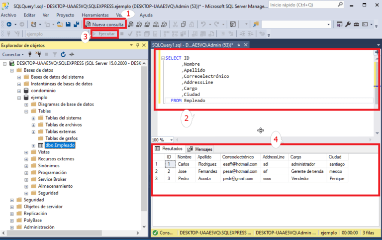 SQL Select Consulta Registros Sqlserverdb