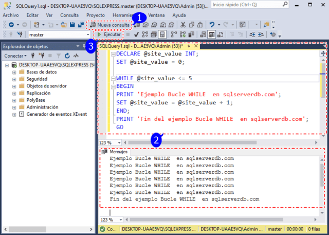 SQL While Para Crear Bucle Sqlserverdb