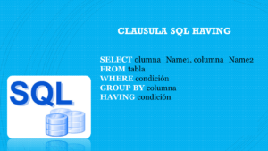 sql having