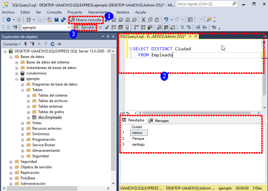 SQL SELECT DISTINCT Devuelve Valores nicos Sqlserverdb