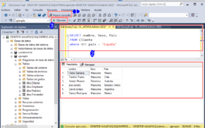 sql not