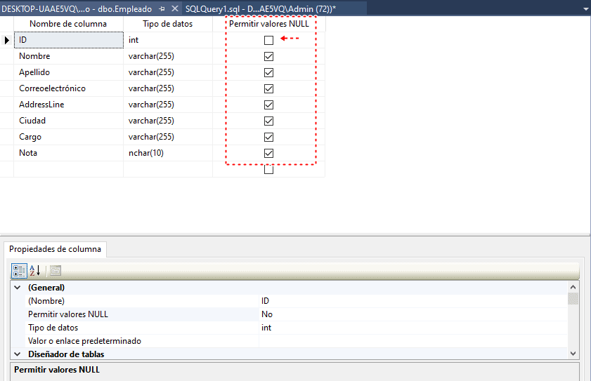 sql-not-null-restricci-n-en-columna-sqlserverdb