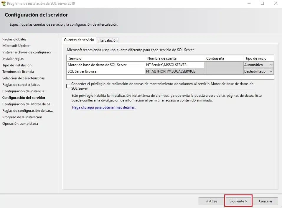 instalar sql instalar sql