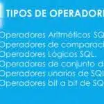 Tipos operadores SQL