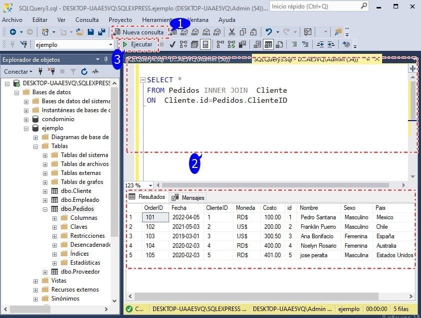 Sql From Cl Usula Sqlserverdb