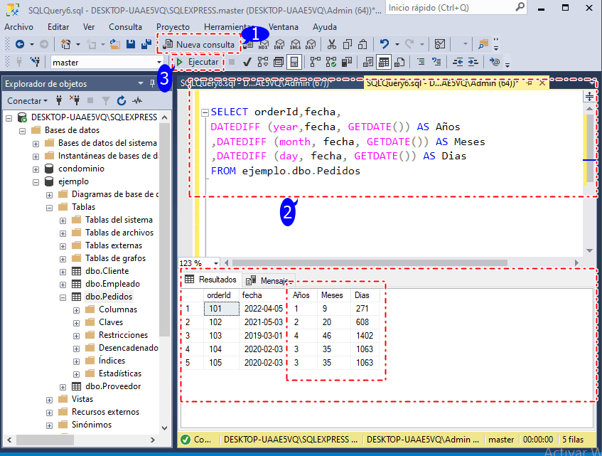 Sql Getdate Función De Fecha Y Hora Sqlserverdb 1187