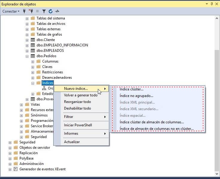 índices SQL 