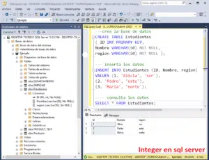 SQL INTEGER